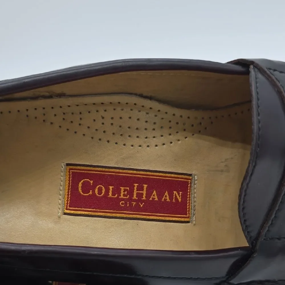 Cole Haan Men's Tassel Loafers in Dark Burgundy Leather